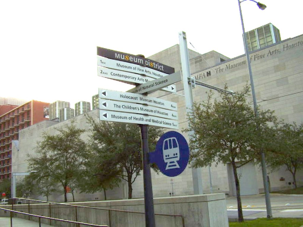 Houston Museum District Sign