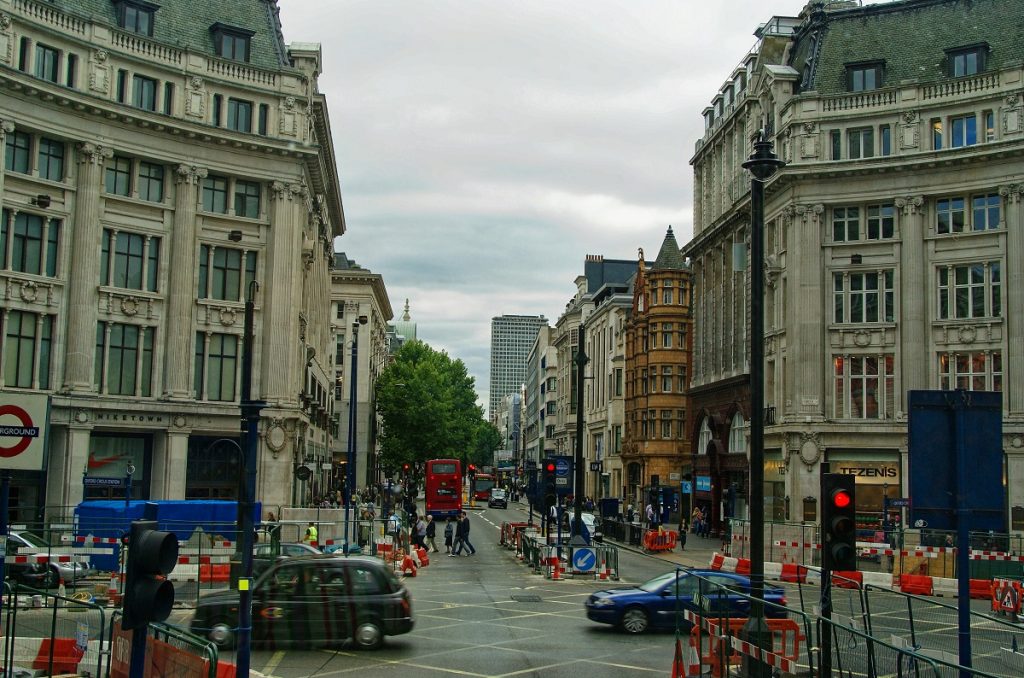 View East into Oxford Street