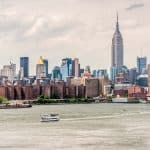 View of empire state building from williamsburg