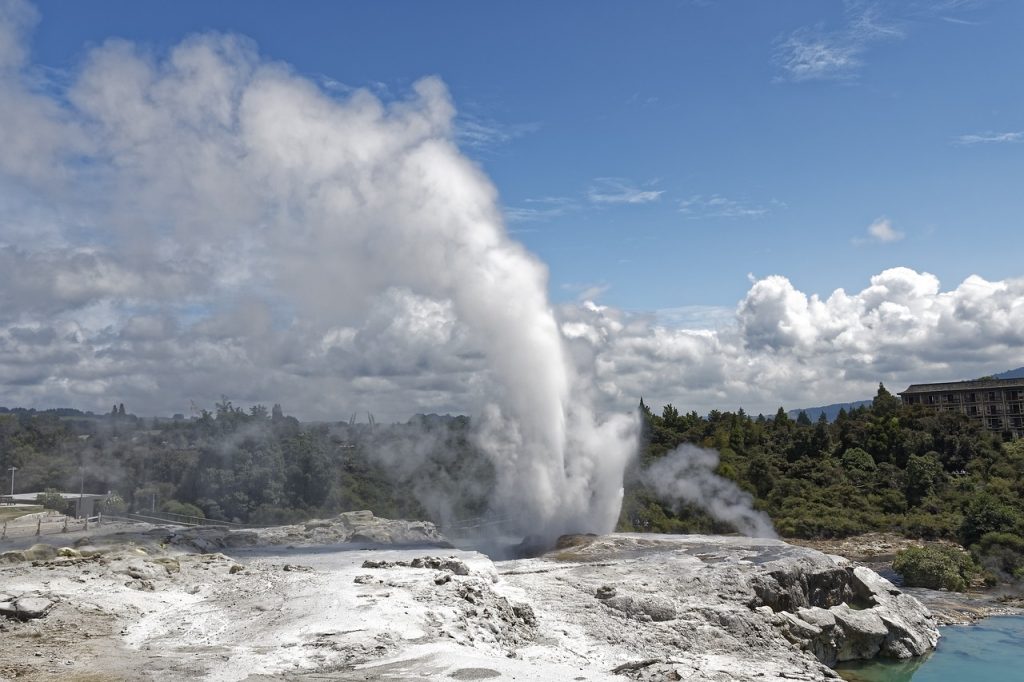 new zealand, pohutu geyser, geyser