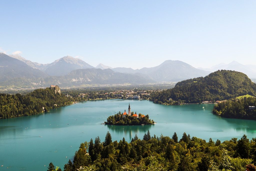 bled, lake, island